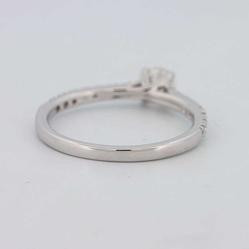 0.30 CT Round Solitaire Pavé Ring - ZIZOV DIAMONDS