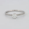 0.30 CT Round Solitaire Pavé Ring - ZIZOV DIAMONDS