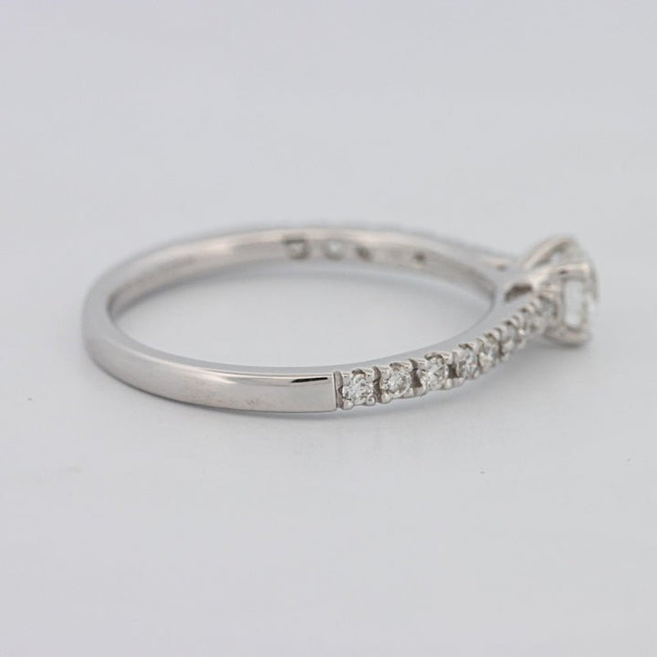 0.30 CT Round Solitaire Pavé Ring - ZIZOV DIAMONDS