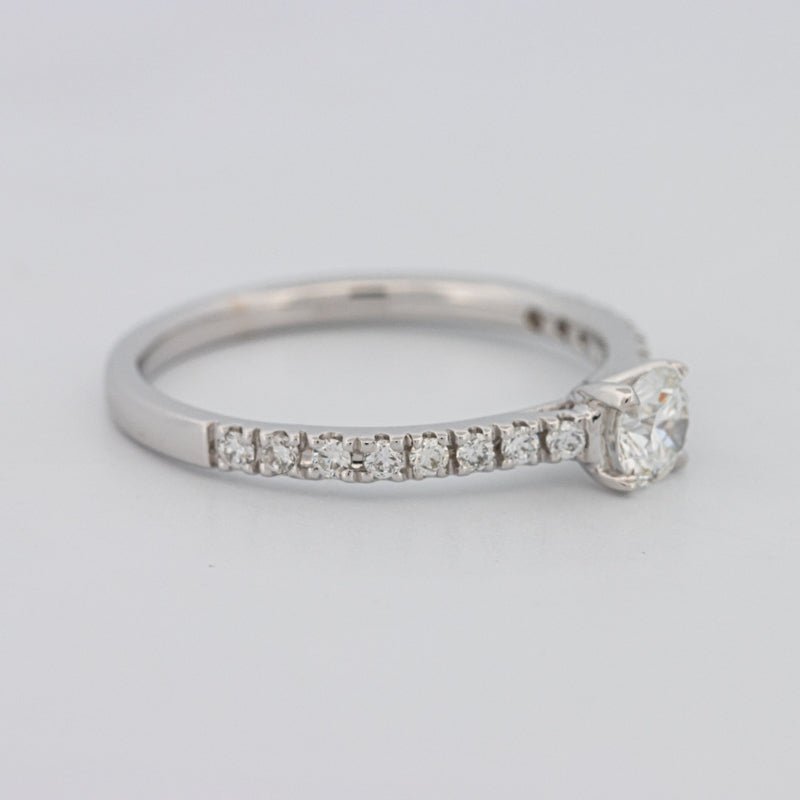 0.30 CT Round Solitaire Pavé Ring - ZIZOV DIAMONDS