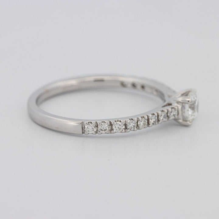 0.30 CT Round Solitaire Pavé Ring - ZIZOV DIAMONDS