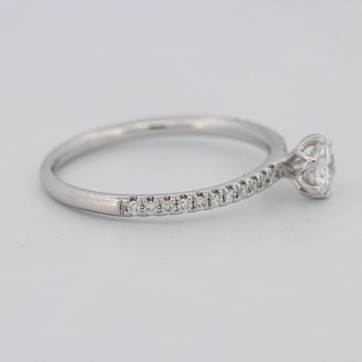 0.30 CT Round Solitaire Pavé Ring - ZIZOV DIAMONDS