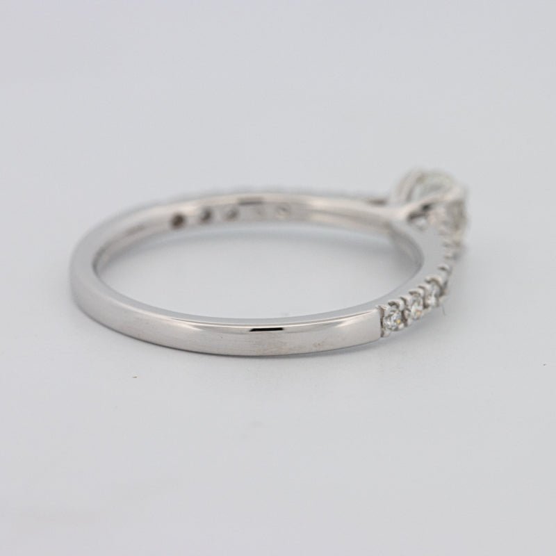 0.30 CT Round Solitaire Pavé Ring - ZIZOV DIAMONDS