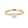0.30 CT Round Solitaire Pavé Ring - ZIZOV DIAMONDS