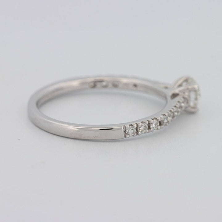 0.30 CT Round Solitaire Pavé Ring - ZIZOV DIAMONDS