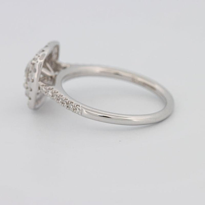 0.37 CT Double Halo Round Solitaire ring - ZIZOV DIAMONDS