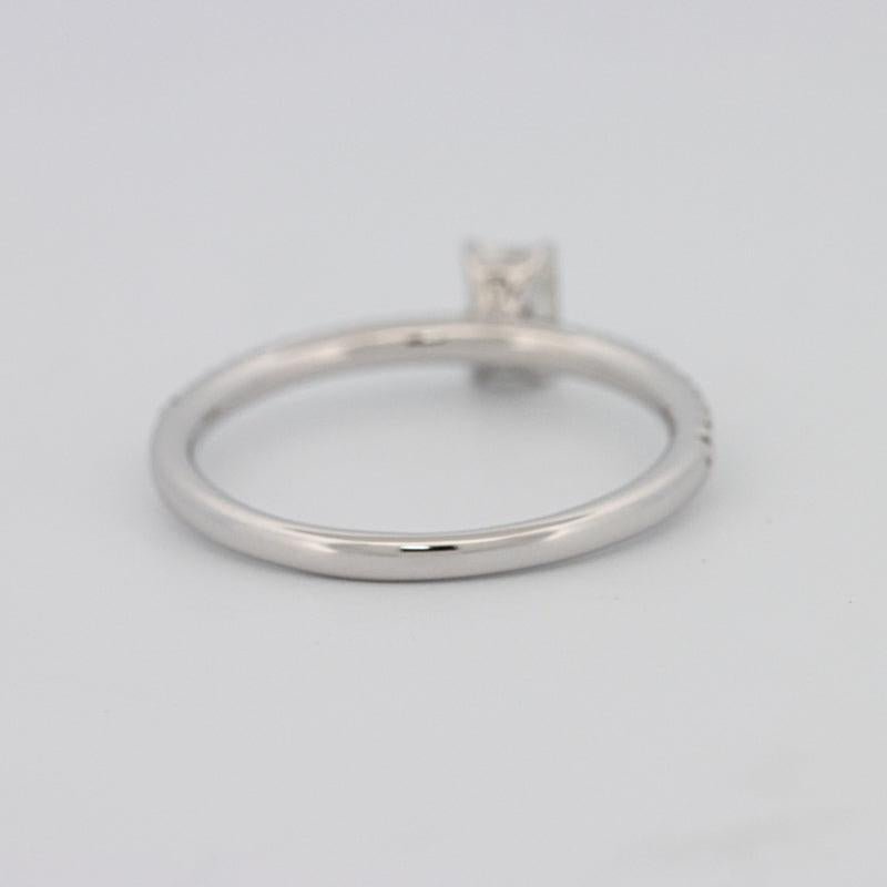 0.37 CT Emerald Solitaire Pavé Ring - ZIZOV DIAMONDS