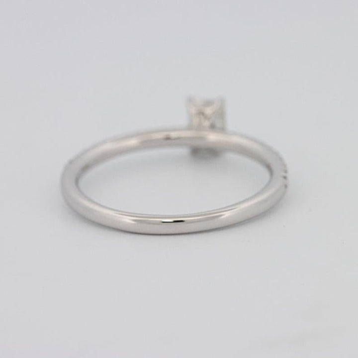 0.37 CT Emerald Solitaire Pavé Ring - ZIZOV DIAMONDS