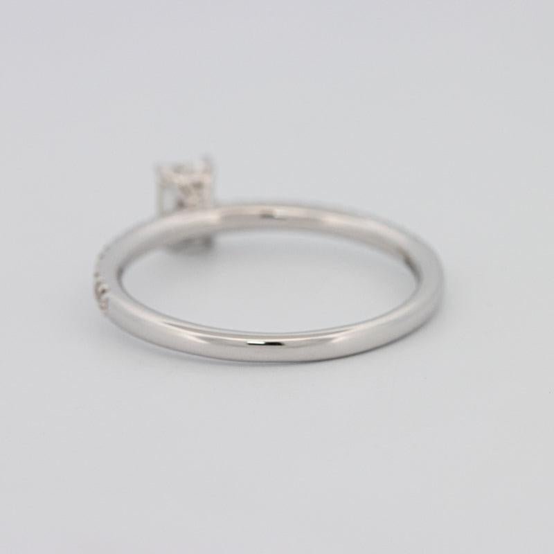 0.37 CT Emerald Solitaire Pavé Ring - ZIZOV DIAMONDS