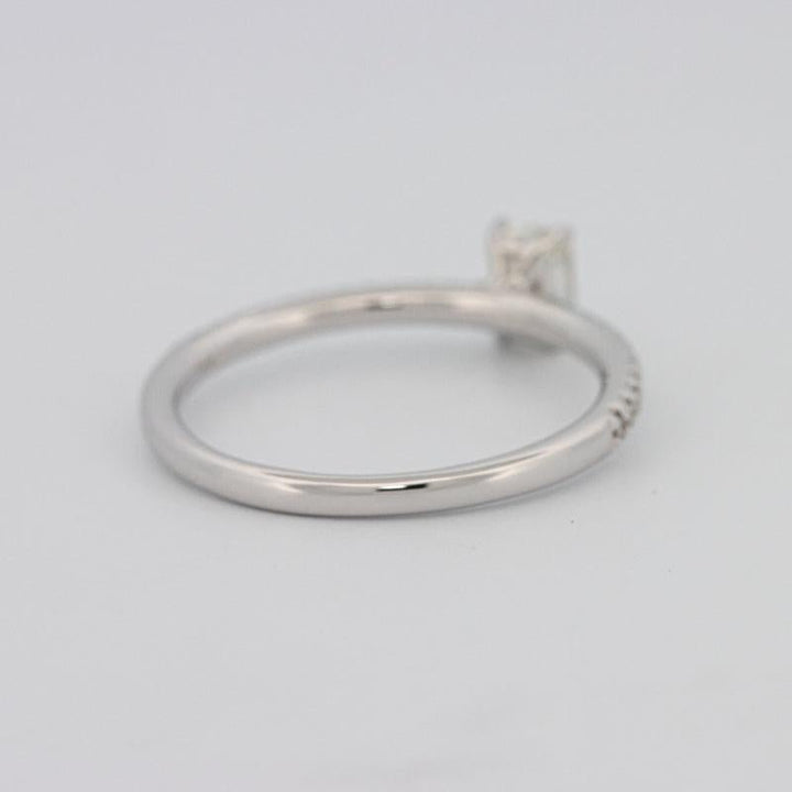 0.37 CT Emerald Solitaire Pavé Ring - ZIZOV DIAMONDS