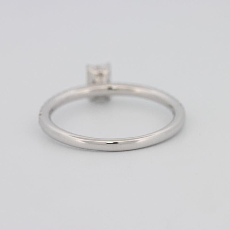 0.37 CT Emerald Solitaire Pavé Ring - ZIZOV DIAMONDS