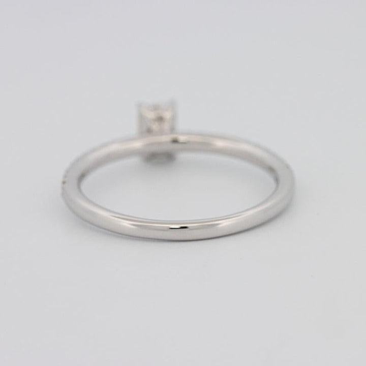 0.37 CT Emerald Solitaire Pavé Ring - ZIZOV DIAMONDS