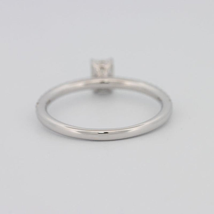 0.37 CT Emerald Solitaire Pavé Ring - ZIZOV DIAMONDS