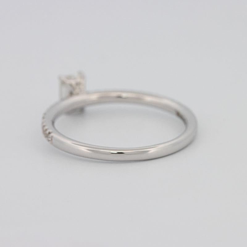 0.37 CT Emerald Solitaire Pavé Ring - ZIZOV DIAMONDS