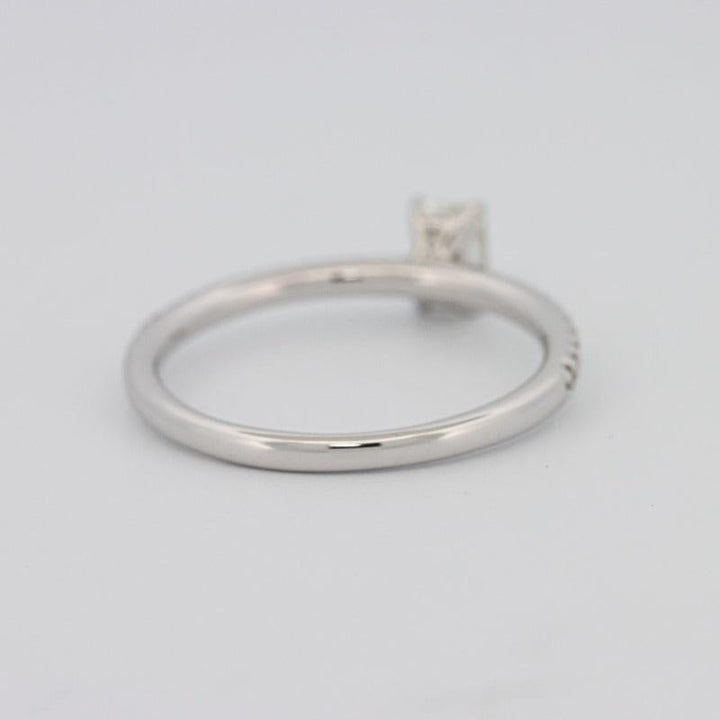 0.37 CT Emerald Solitaire Pavé Ring - ZIZOV DIAMONDS