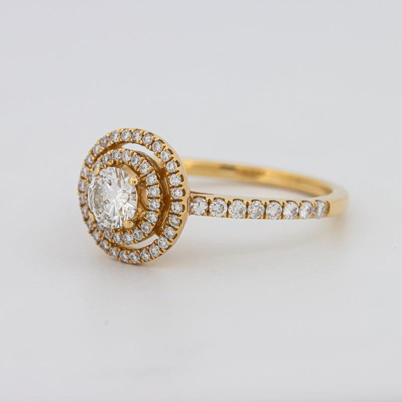 0.38 CT Round Double Halo Solitaire - ZIZOV DIAMONDS