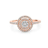 0.38 CT Round Double Halo Solitaire - ZIZOV DIAMONDS