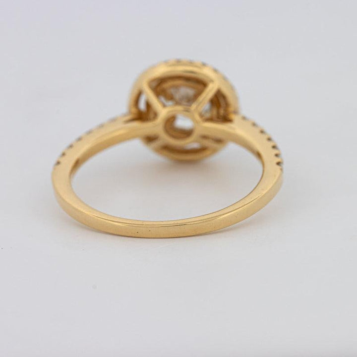 0.38 CT Round Double Halo Solitaire - ZIZOV DIAMONDS