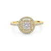 0.38 CT Round Double Halo Solitaire - ZIZOV DIAMONDS