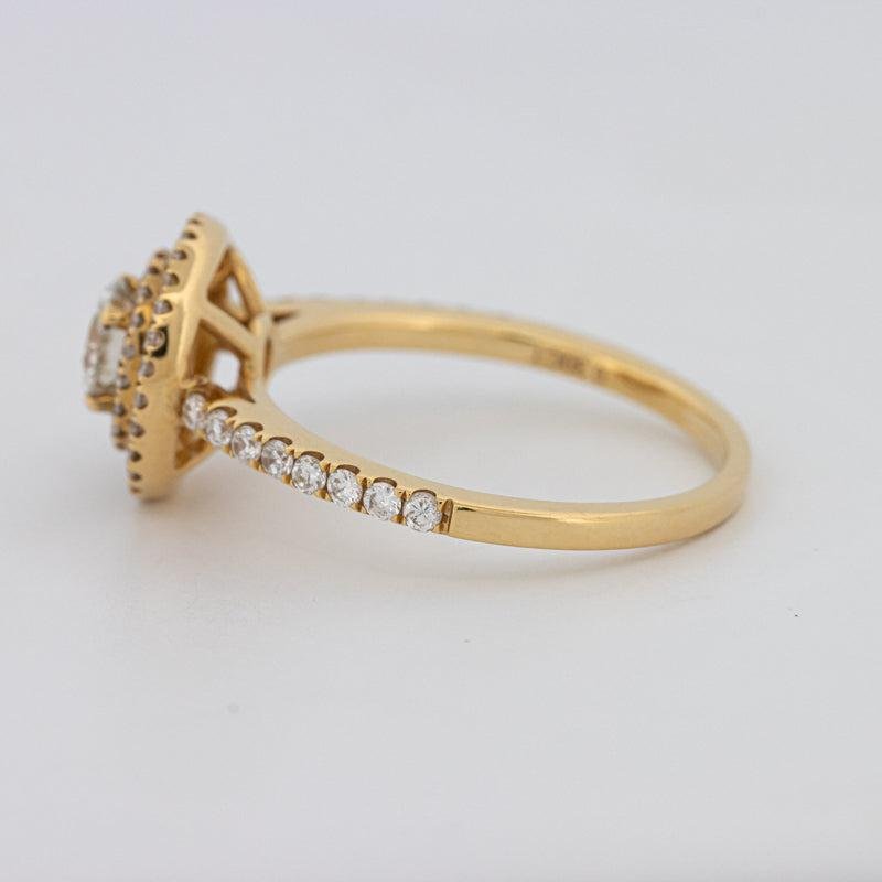 0.38 CT Round Double Halo Solitaire - ZIZOV DIAMONDS