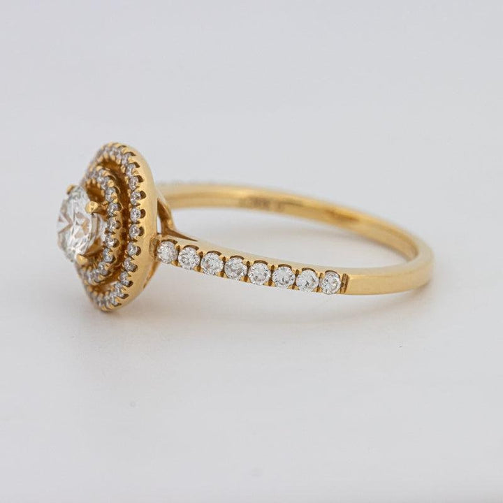 0.38 CT Round Double Halo Solitaire - ZIZOV DIAMONDS