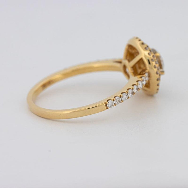 0.38 CT Round Double Halo Solitaire - ZIZOV DIAMONDS