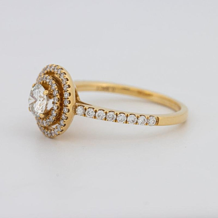 0.38 CT Round Double Halo Solitaire - ZIZOV DIAMONDS