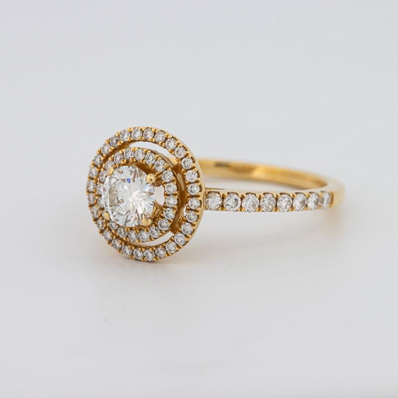 0.38 CT Round Double Halo Solitaire - ZIZOV DIAMONDS