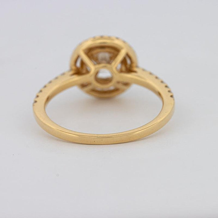 0.38 CT Round Double Halo Solitaire - ZIZOV DIAMONDS