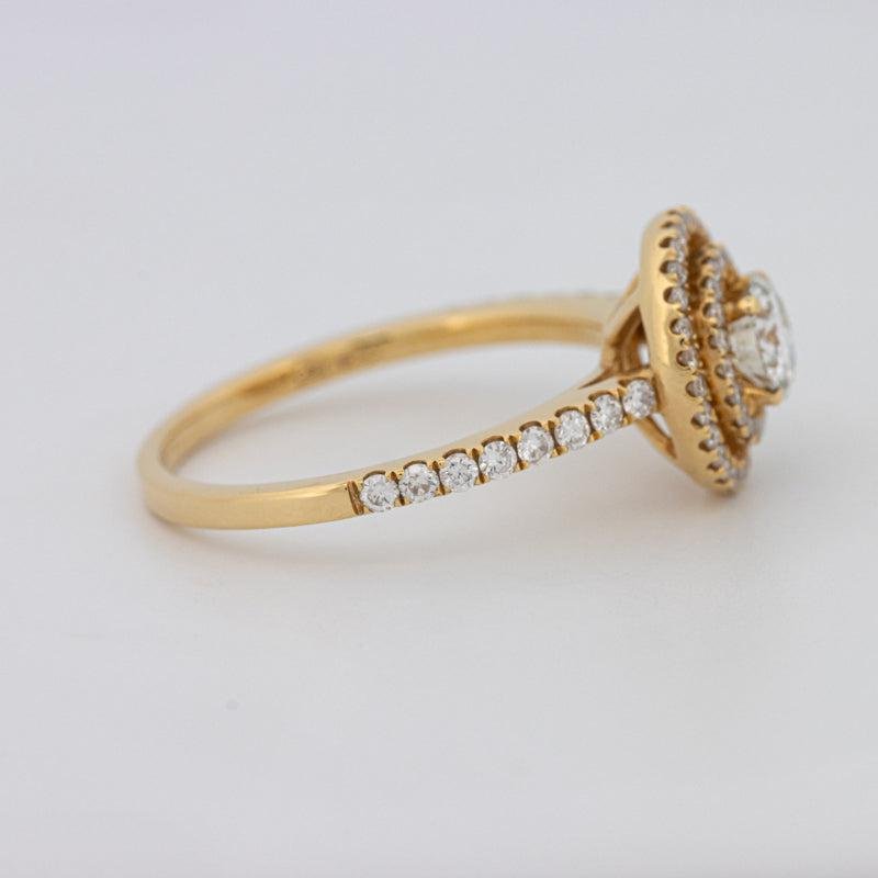 0.38 CT Round Double Halo Solitaire - ZIZOV DIAMONDS