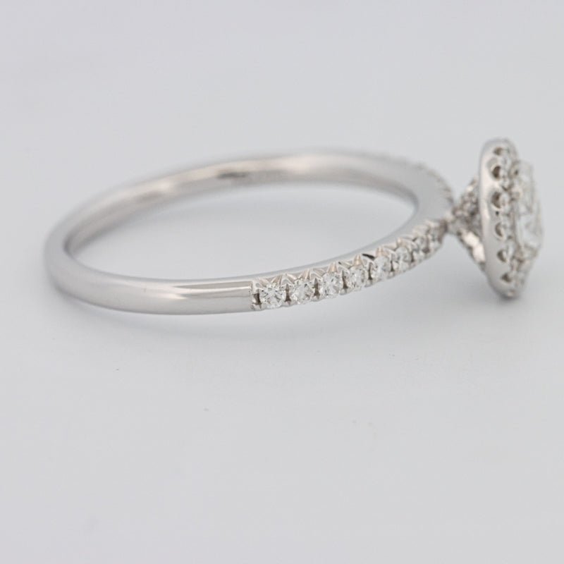 0.39 CT Oval Cut Halo Solitaire - ZIZOV DIAMONDS