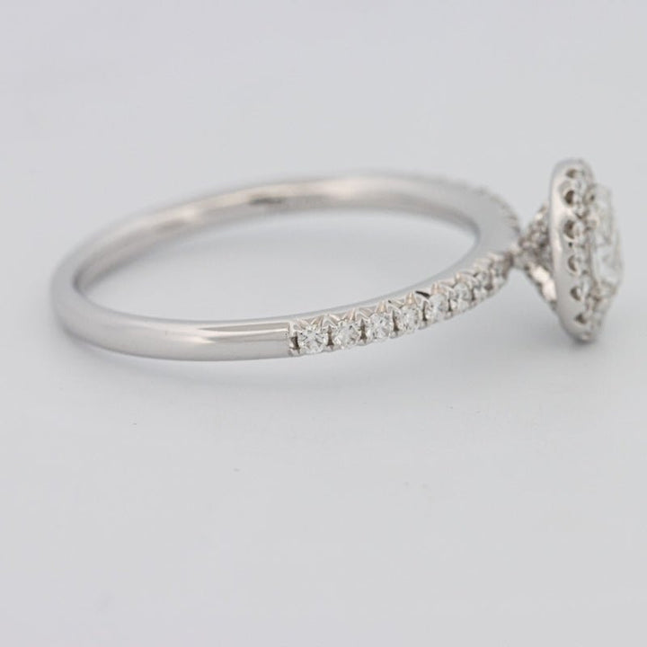 0.39 CT Oval Cut Halo Solitaire - ZIZOV DIAMONDS