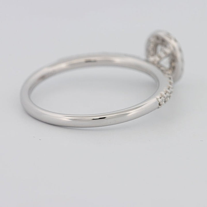 0.39 CT Oval Cut Halo Solitaire - ZIZOV DIAMONDS