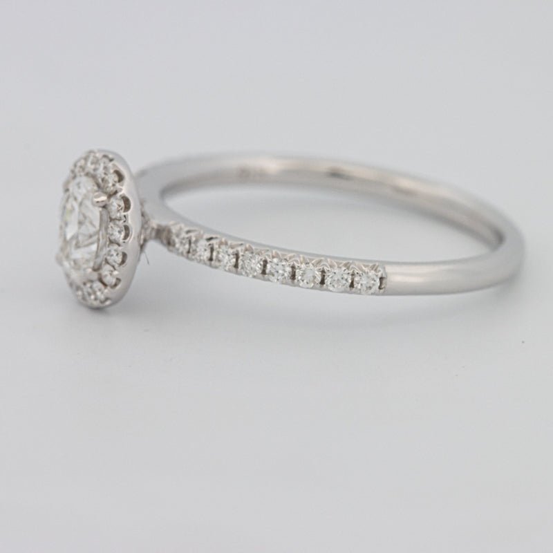 0.39 CT Oval Cut Halo Solitaire - ZIZOV DIAMONDS