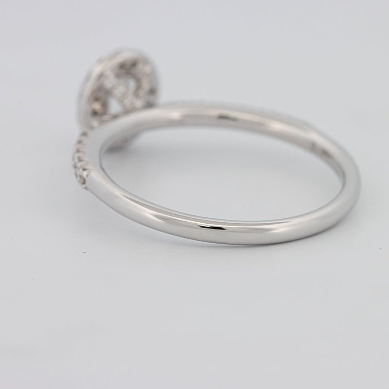 0.39 CT Oval Cut Halo Solitaire - ZIZOV DIAMONDS