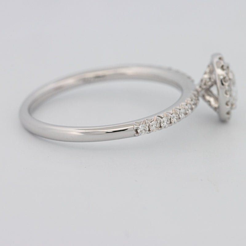 0.39 CT Oval Cut Halo Solitaire - ZIZOV DIAMONDS