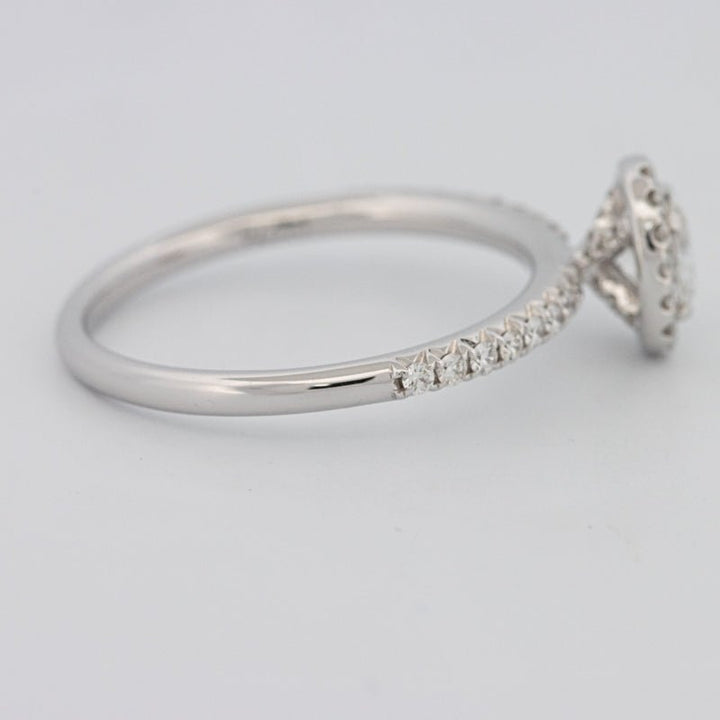 0.39 CT Oval Cut Halo Solitaire - ZIZOV DIAMONDS