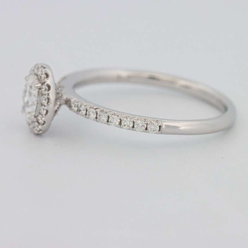 0.39 CT Oval Cut Halo Solitaire - ZIZOV DIAMONDS