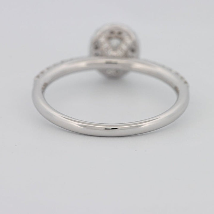 0.39 CT Oval Cut Halo Solitaire - ZIZOV DIAMONDS