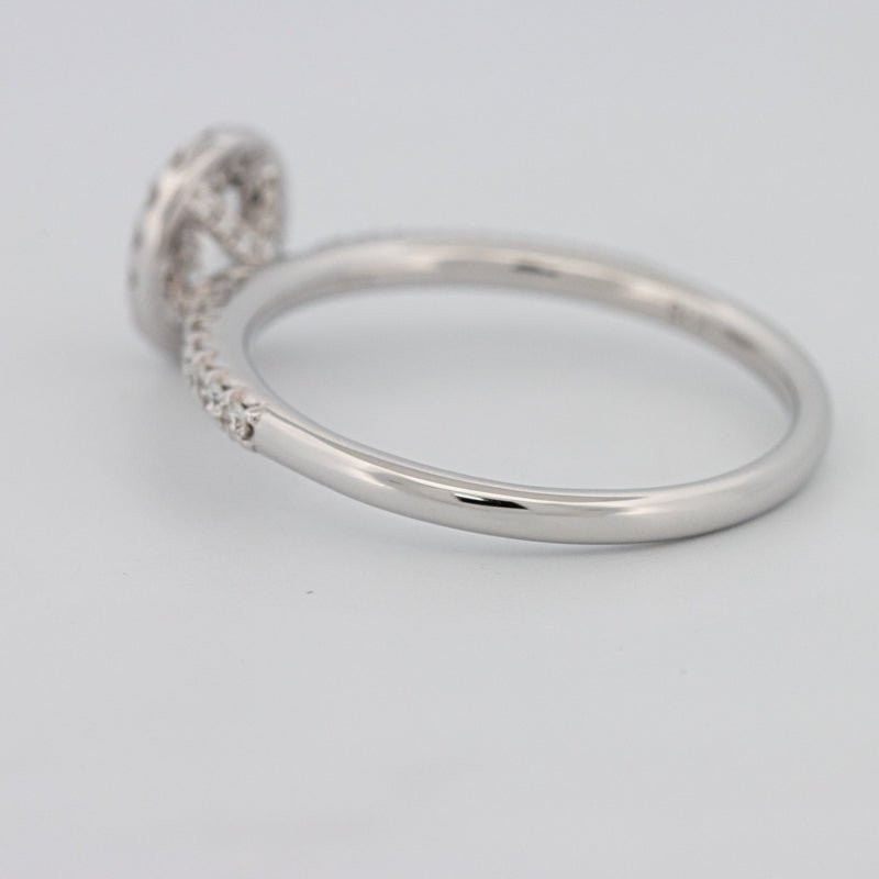 0.39 CT Oval Cut Halo Solitaire - ZIZOV DIAMONDS