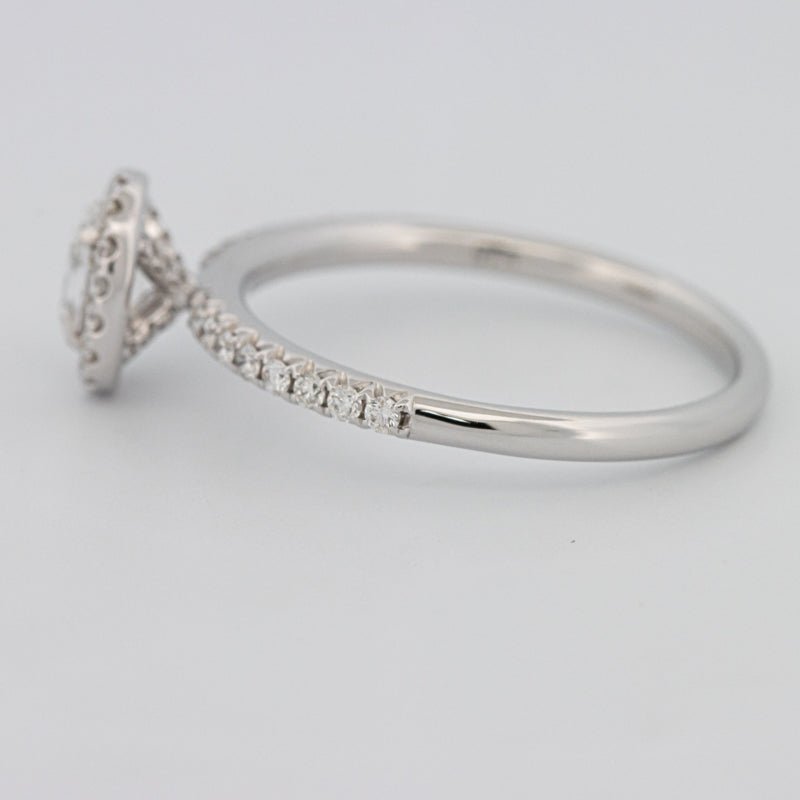 0.39 CT Oval Cut Halo Solitaire - ZIZOV DIAMONDS