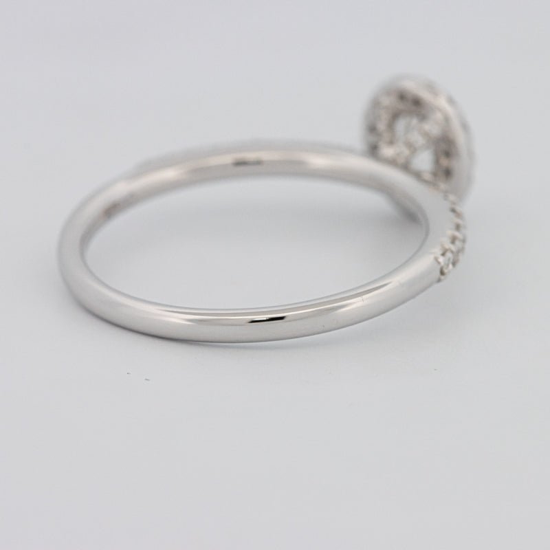 0.39 CT Oval Cut Halo Solitaire - ZIZOV DIAMONDS