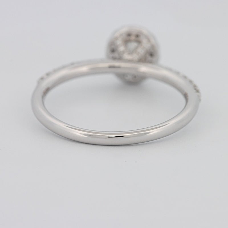 0.39 CT Oval Cut Halo Solitaire - ZIZOV DIAMONDS