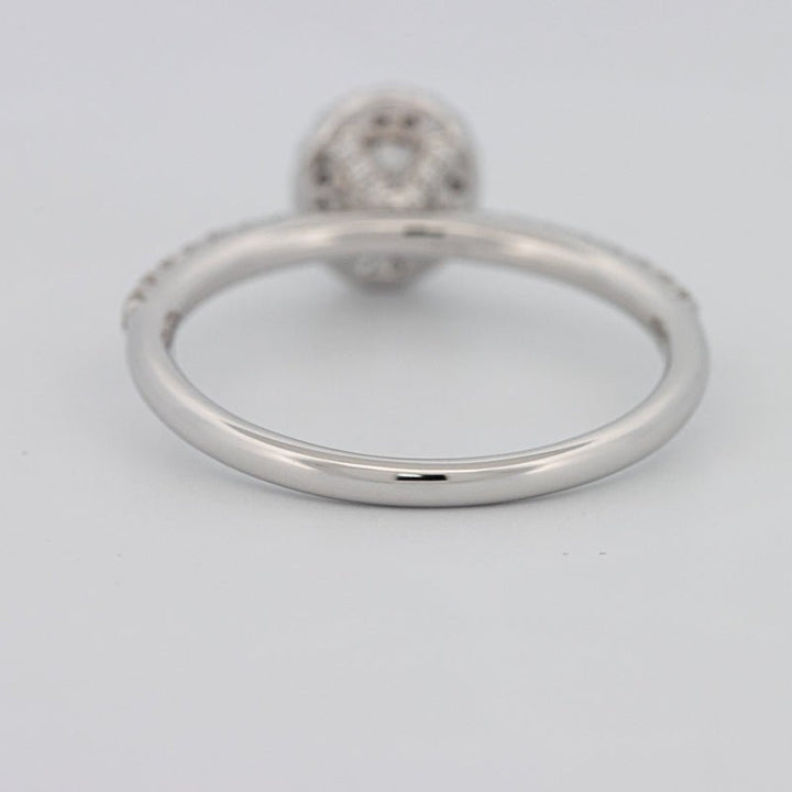 0.39 CT Oval Cut Halo Solitaire - ZIZOV DIAMONDS
