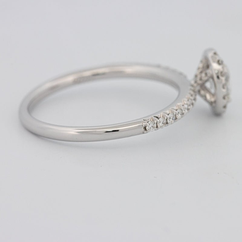 0.39 CT Oval Cut Halo Solitaire - ZIZOV DIAMONDS