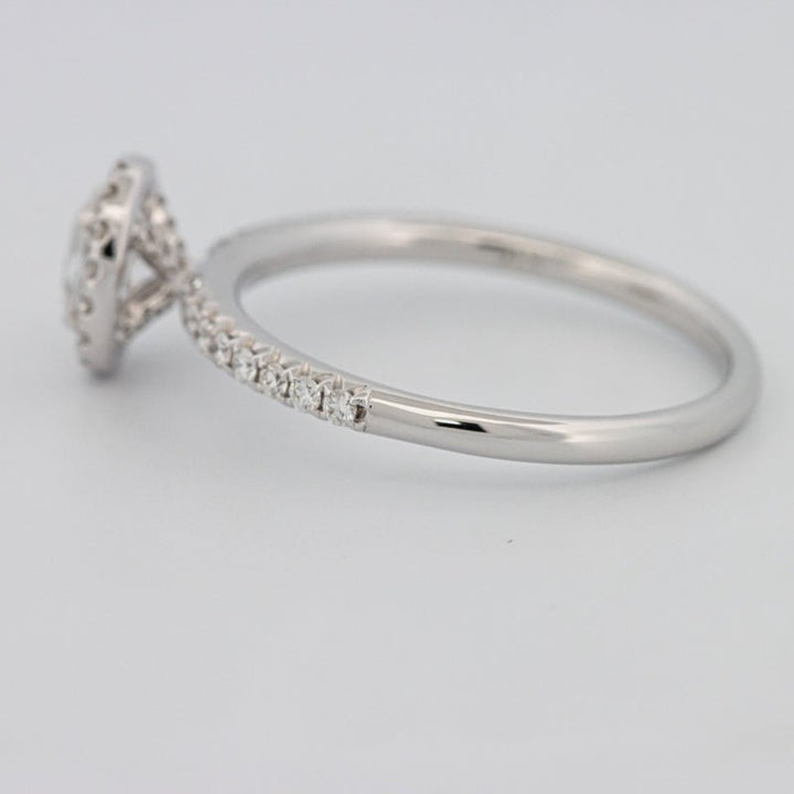 0.39 CT Oval Cut Halo Solitaire - ZIZOV DIAMONDS