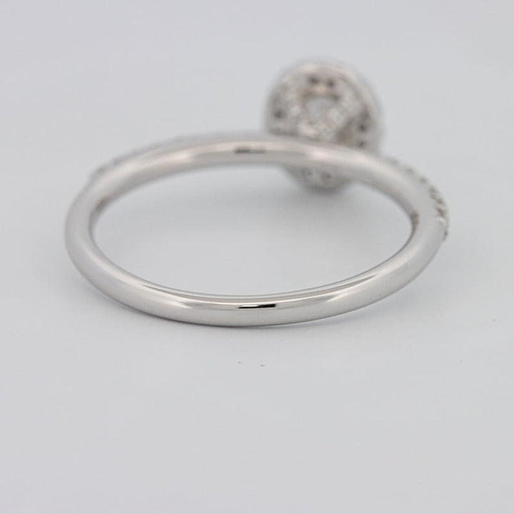 0.39 CT Oval Cut Halo Solitaire - ZIZOV DIAMONDS