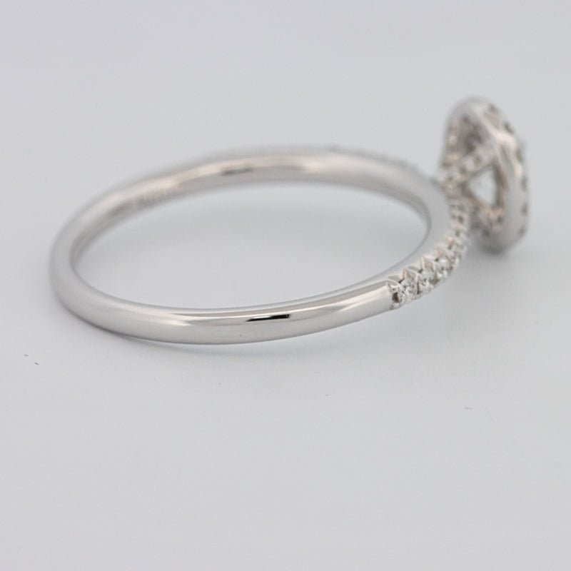 0.39 CT Oval Cut Halo Solitaire - ZIZOV DIAMONDS