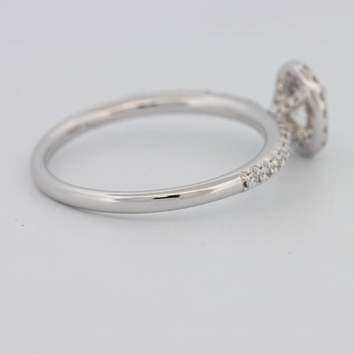 0.39 CT Oval Cut Halo Solitaire - ZIZOV DIAMONDS