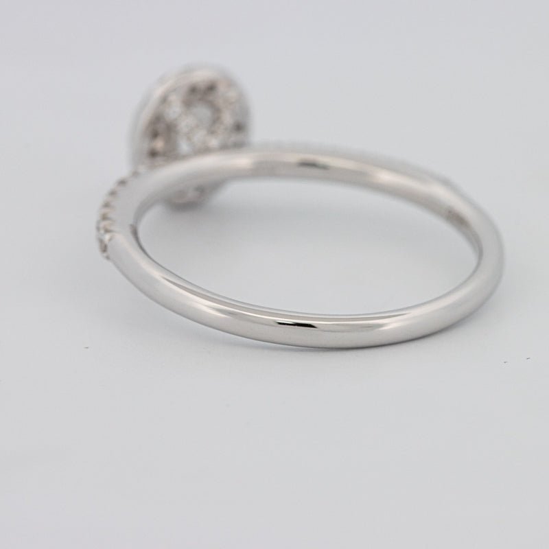 0.39 CT Oval Cut Halo Solitaire - ZIZOV DIAMONDS